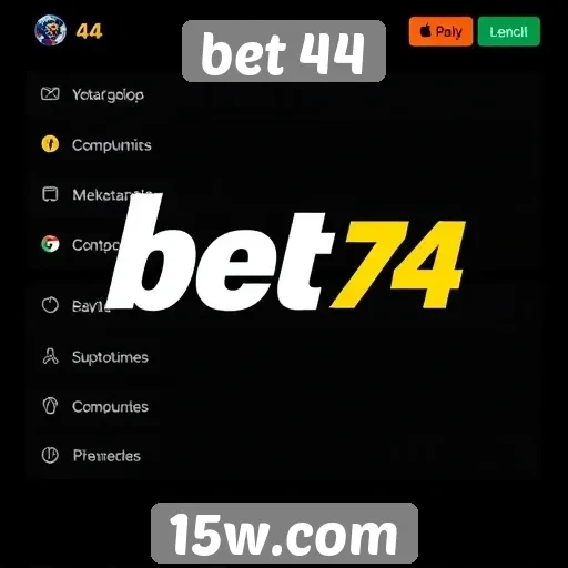 Comparativo das opções de pagamento no bet 44